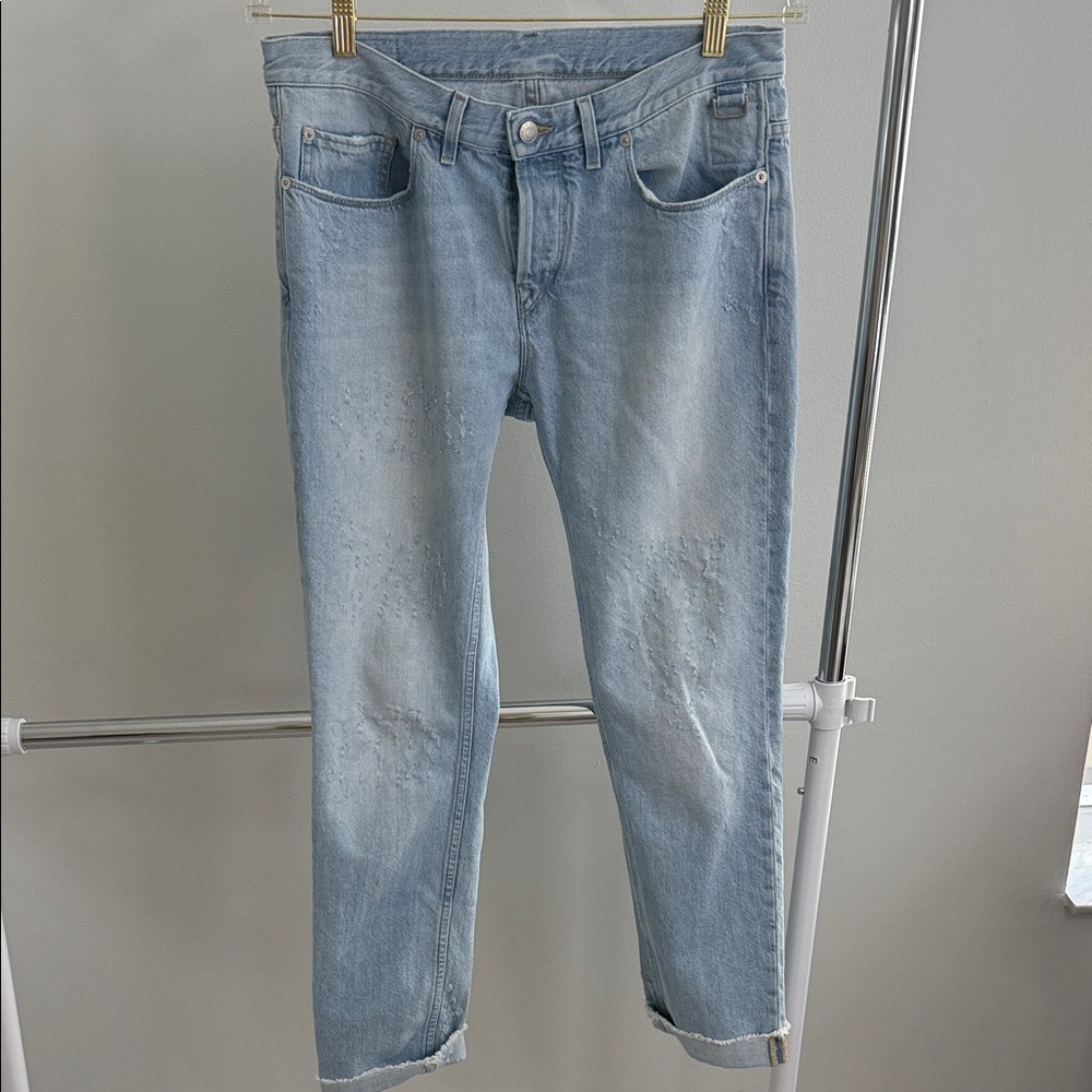 Zadig & Voltaire Men's Slim distressed Jeans in Light Blue